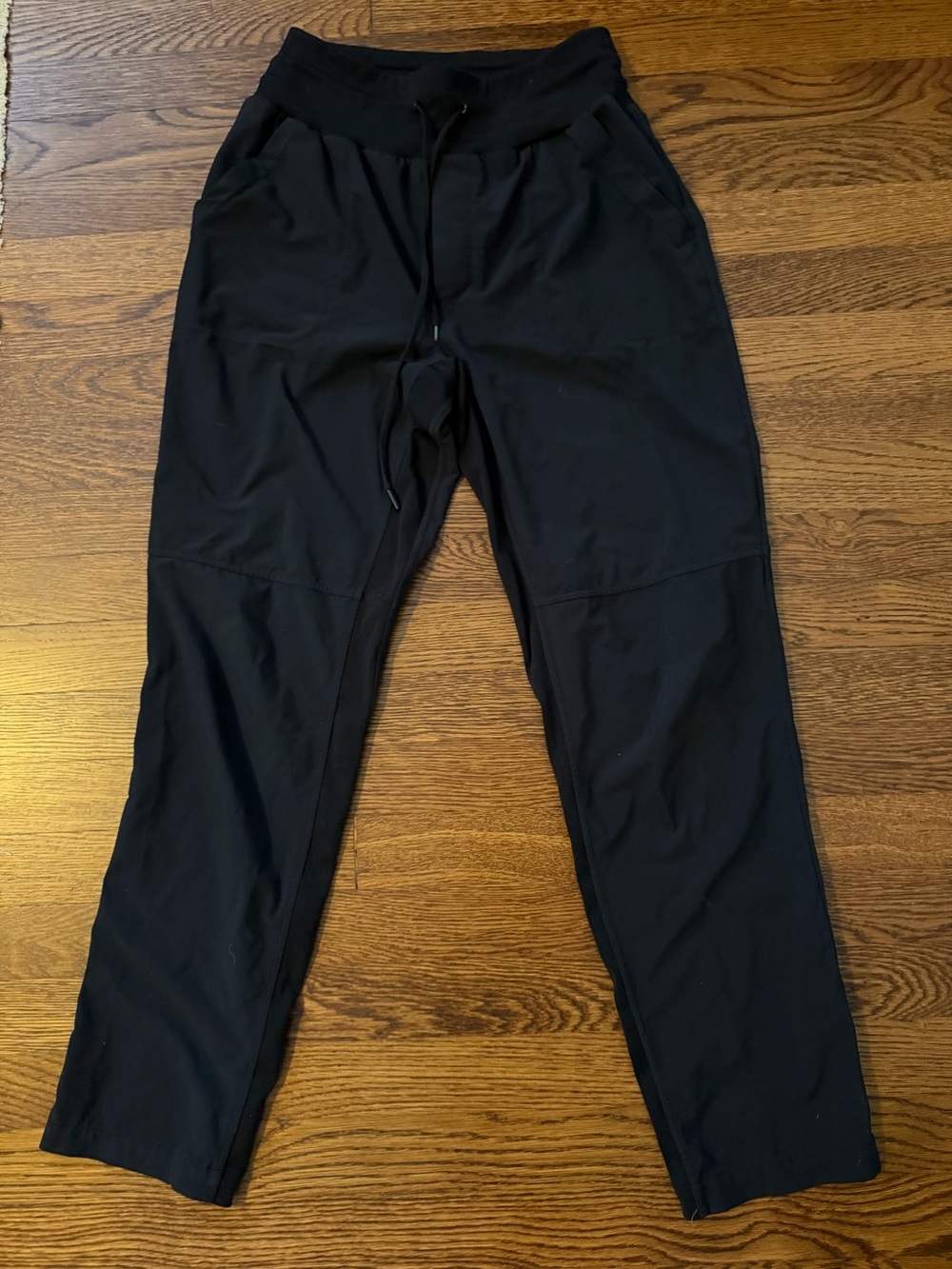Zella Black Slim Track Pants with Drawstring Waist